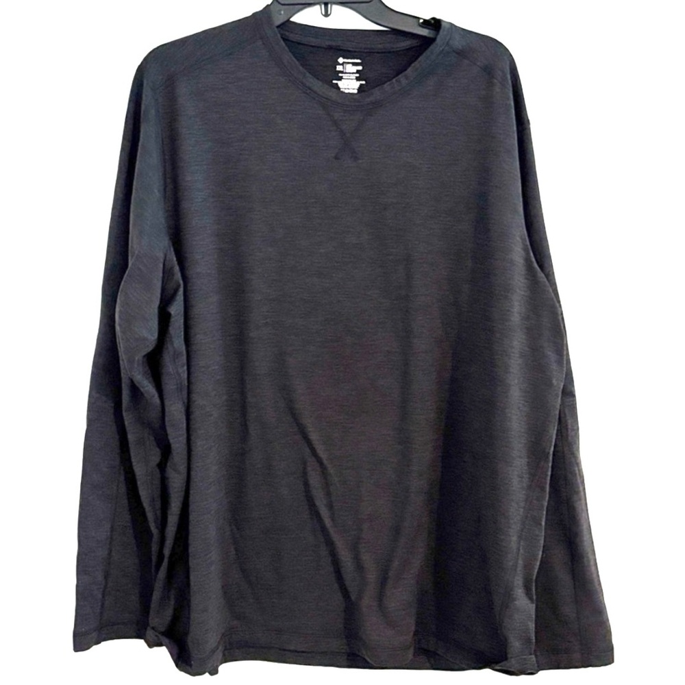 Member’s Mark Size XXL LUXE Brushed Crew Men's Black V-Neck‎ Comfort Shirt